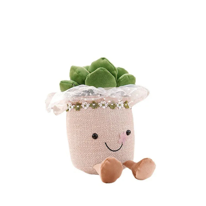Glad mjuk leksak med blommotiv — färgglad blomdesign