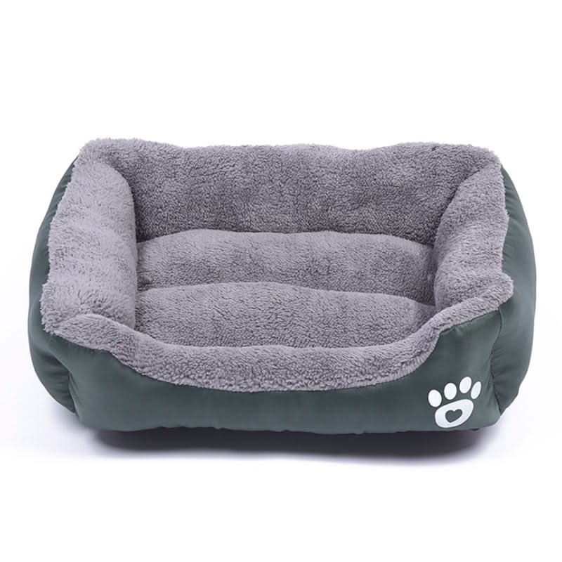 NoblePaw Luxurious Cotton Dog Bed — Rounded Perimeter, Supportive Frame
