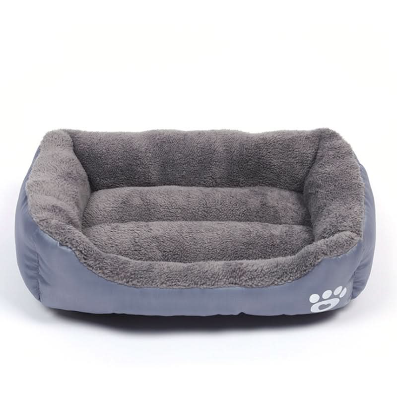 NoblePaw Luxurious Cotton Dog Bed — Rounded Perimeter, Supportive Frame