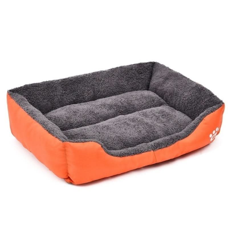 NoblePaw Luxurious Cotton Dog Bed — Rounded Perimeter, Supportive Frame