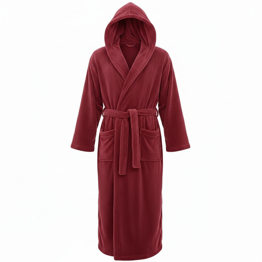 HoodedChill Men's Hooded Bathrobe Premium High-Loft Fleece Robe for Thermal Comfort | ventumra