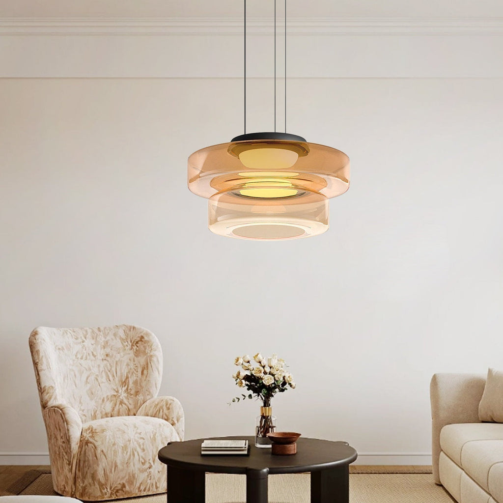 Jojo Glass Pendant Light Multi-tiered Structure | ventumra