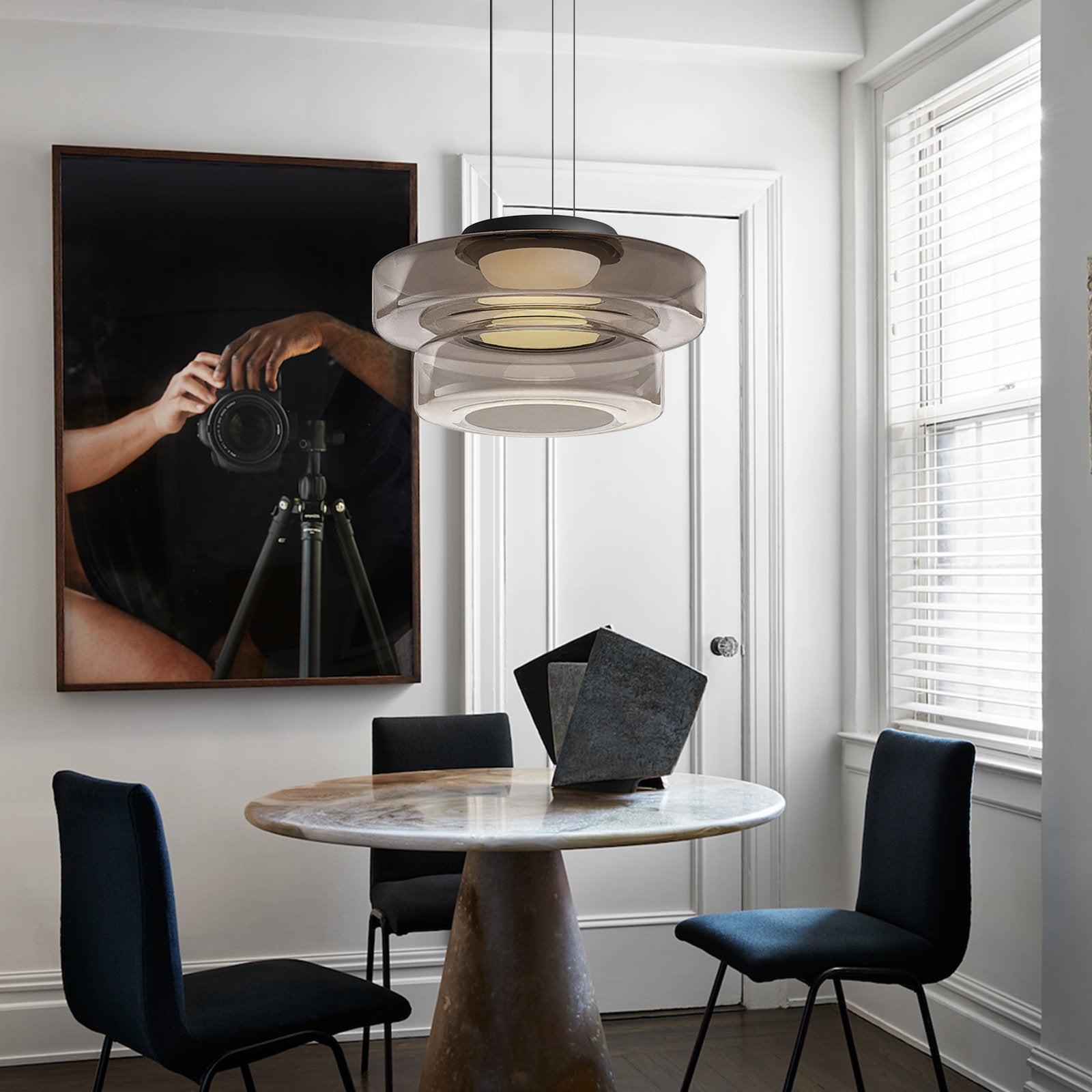 Jojo Glass Pendant Light Multi-tiered Structure | ventumra