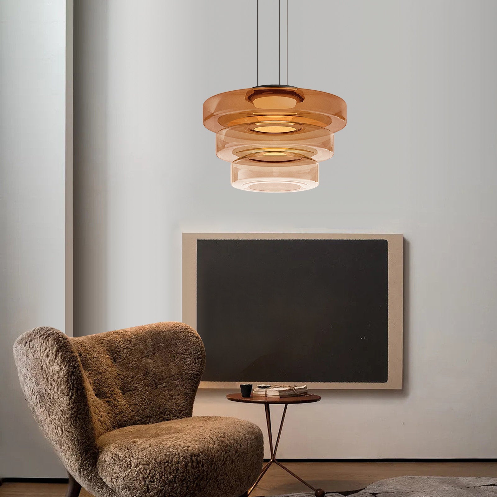 Jojo Glass Pendant Light Multi-tiered Structure | ventumra