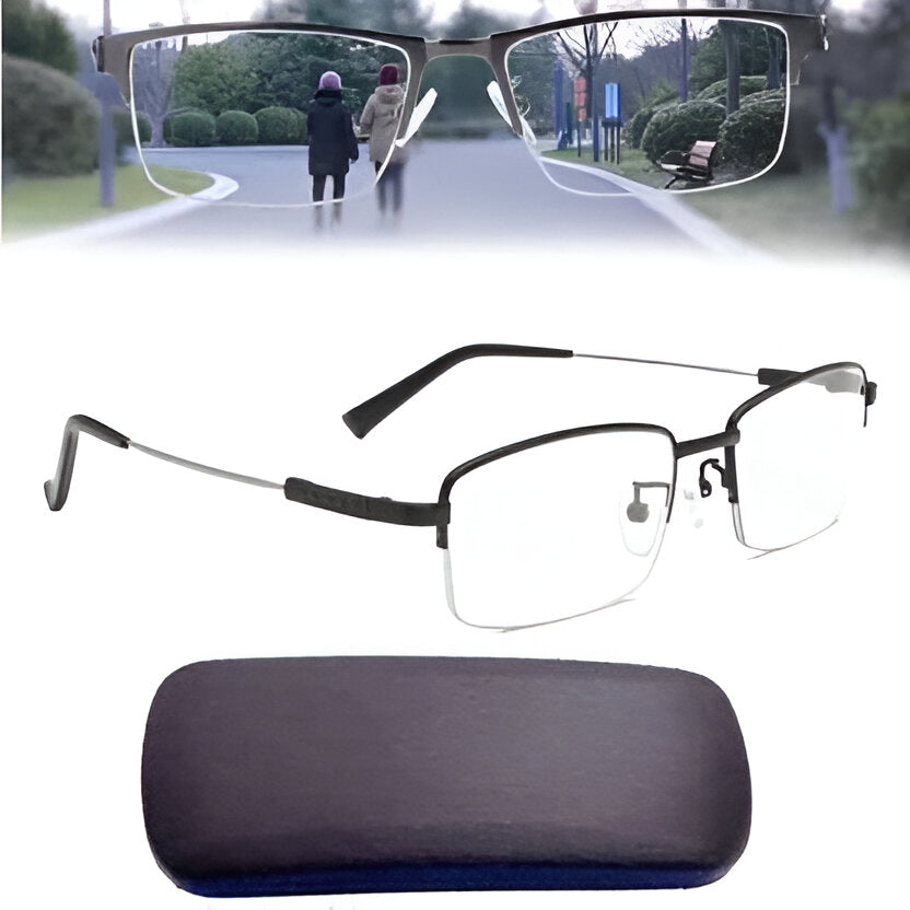 Smart Progressive Glasses — Clear Near, Intermediate & Distance Vision