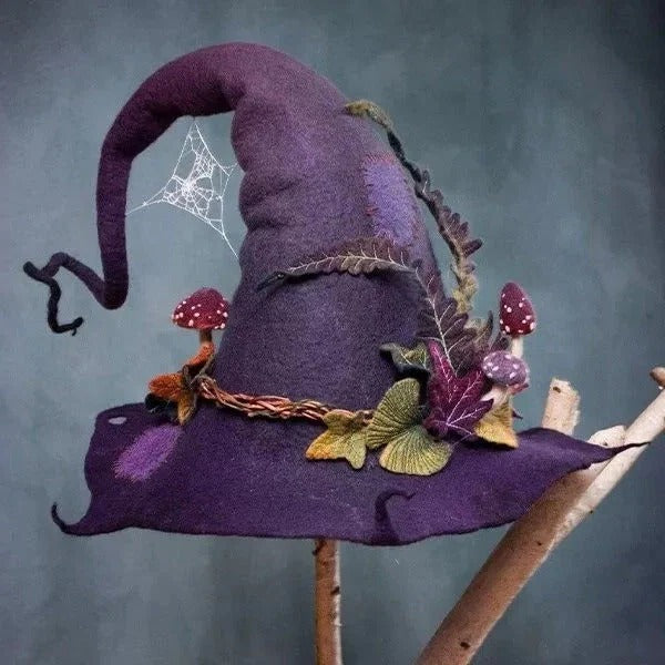 Halloween Felt Witch Hat — Costume Accessory for Parties