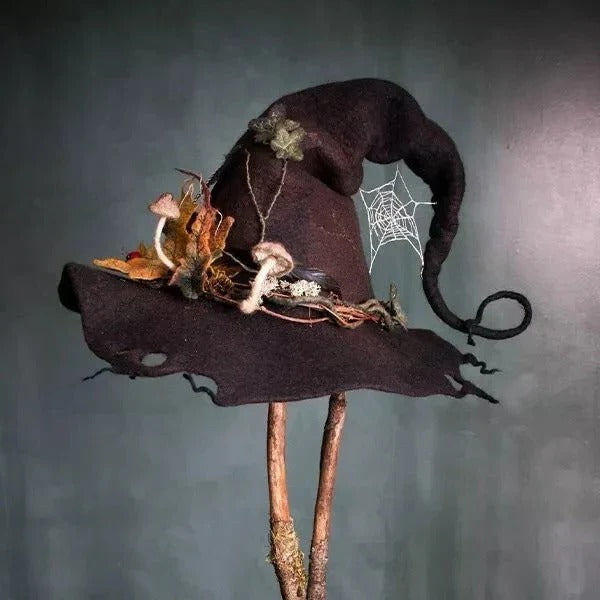 Halloween Felt Witch Hat — Costume Accessory for Parties