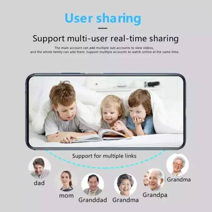 Compacte 5G HD-wifibeveiligingscamera - bewegingsmeldingen, mobiele app