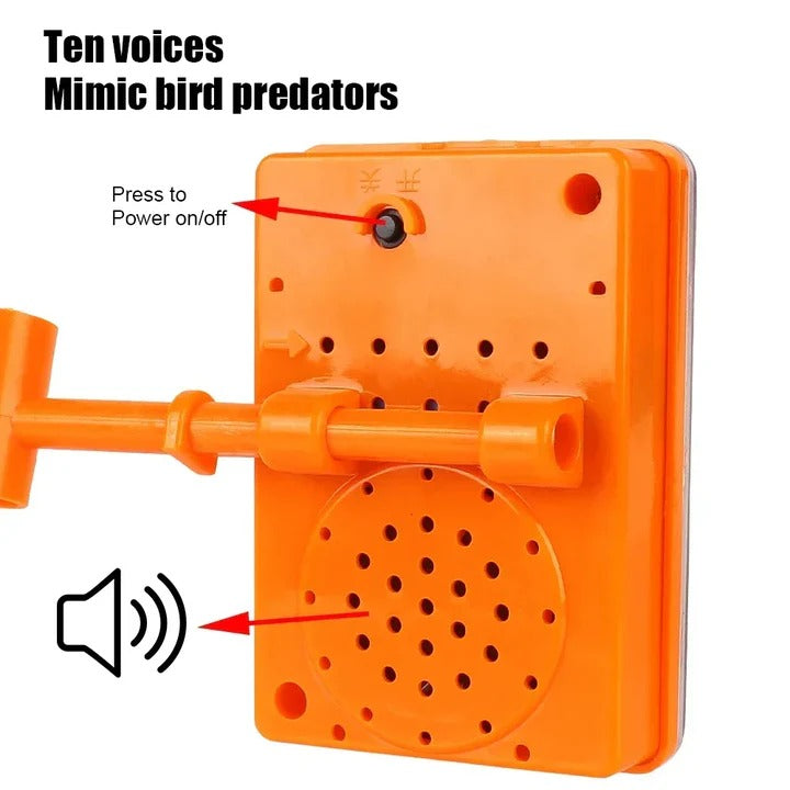 Solar-Powered 360° Bird Repellent — Reflective Motion System
