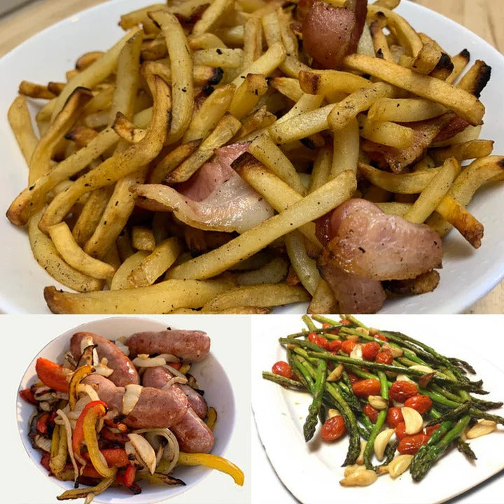 360°-ban forgatható grillkosár - rögzítőmechanizmus az egyenletes sütésért