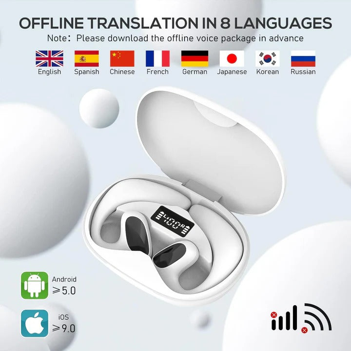Căști wireless inteligente pentru traducere — suport lingvistic în timp real