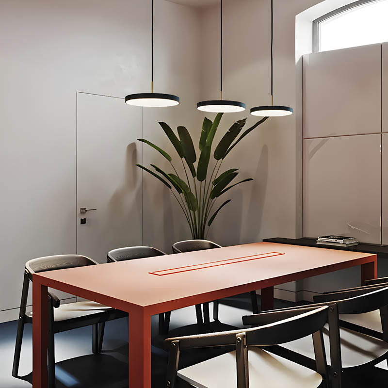 LumaDisk LED Pendant Light With Adjustable Cord Modern