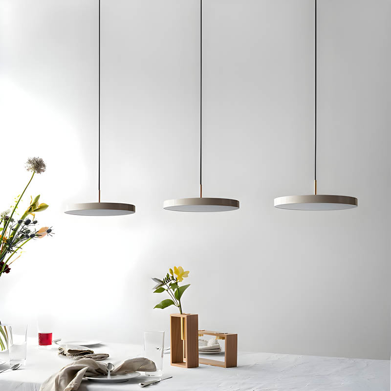 LumaDisk LED Pendant Light With Adjustable Cord Modern