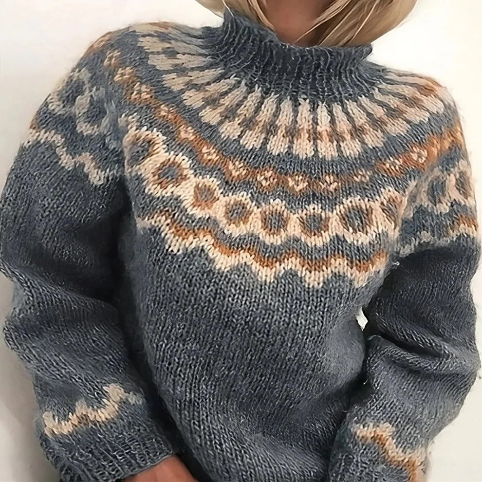 Icelandic Wool Turtleneck Sweater — Classic Winter Warmth