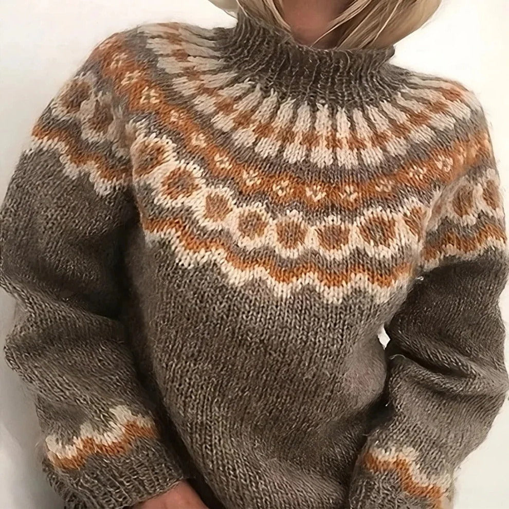 Icelandic Wool Turtleneck Sweater — Classic Winter Warmth