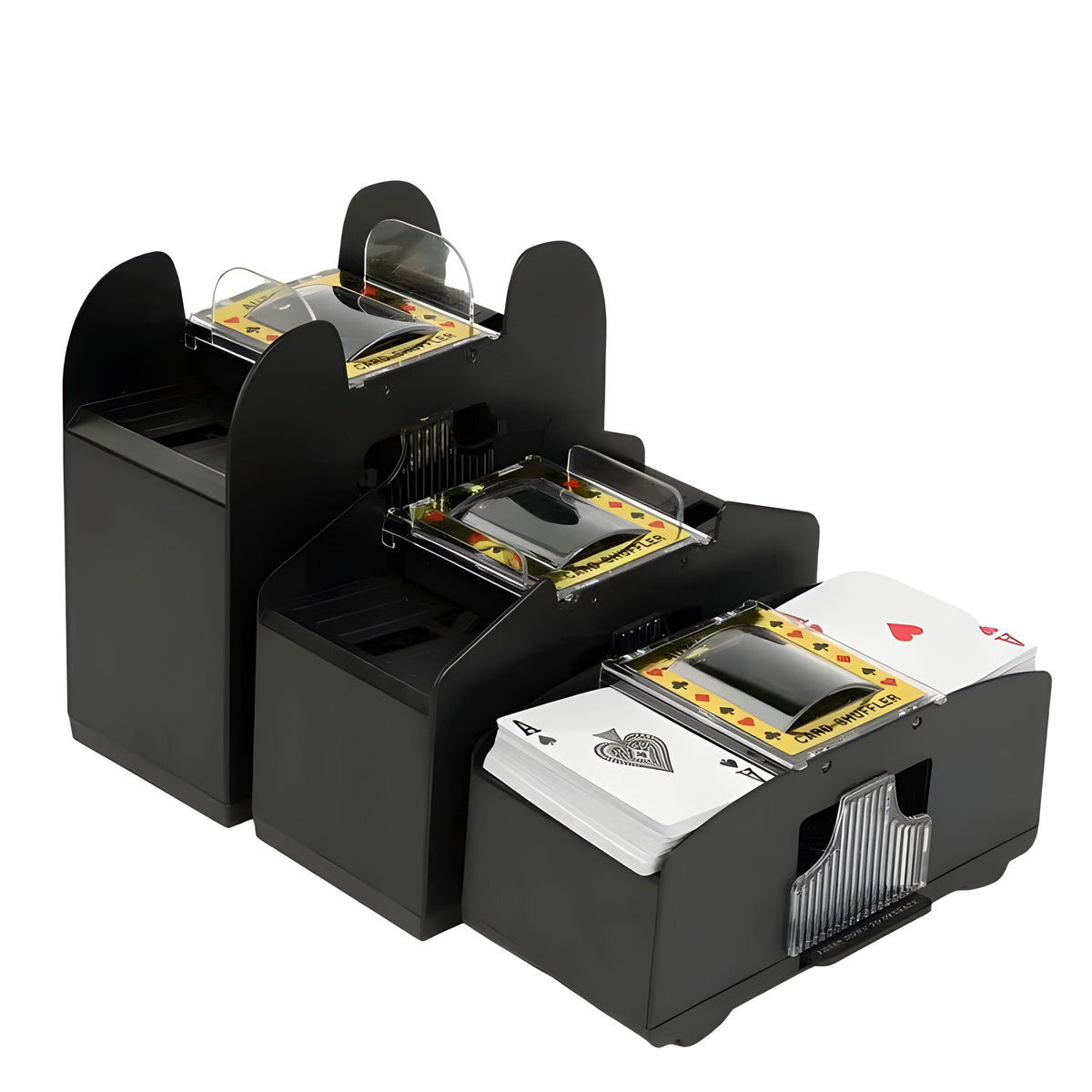 Automatic Card Shuffler — One-Button Mixing for Up to 6 Decks