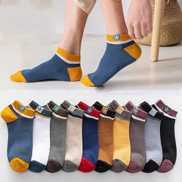 Men's Ankle Socks, 20-Pack — High-Quality Assorted Colors