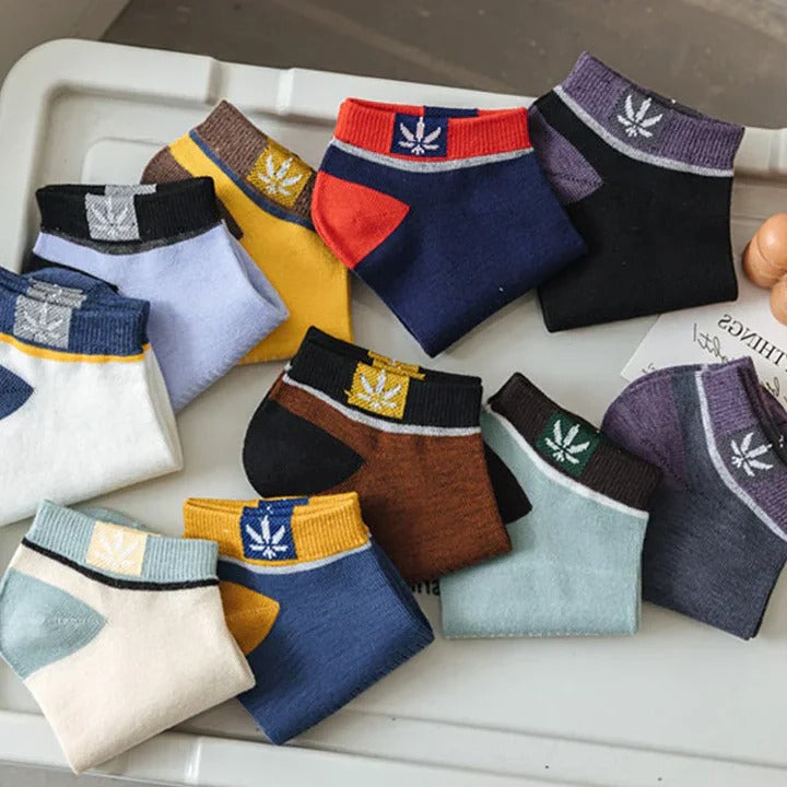 Men's Ankle Socks, 20-Pack — High-Quality Assorted Colors