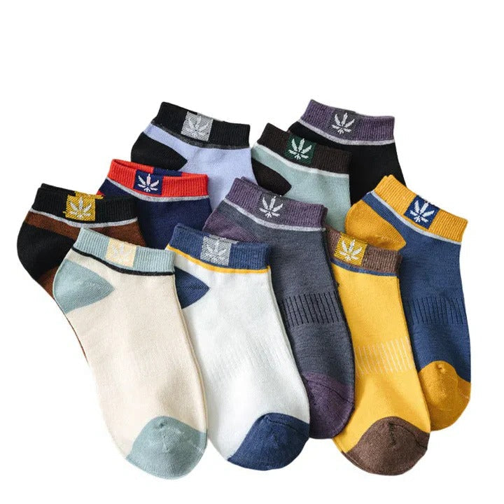 Men's Ankle Socks, 20-Pack — High-Quality Assorted Colors