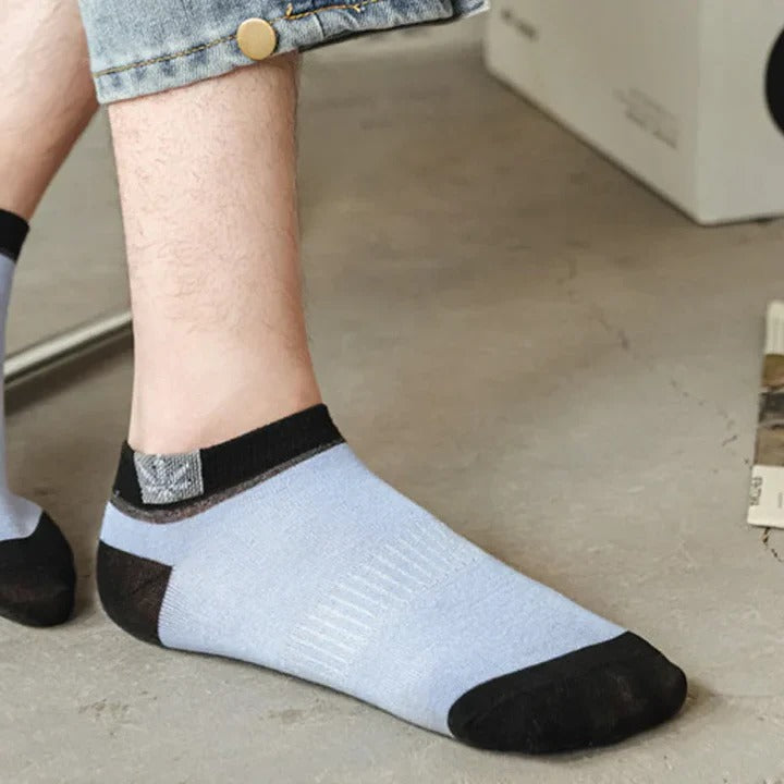 Men's Ankle Socks, 20-Pack — High-Quality Assorted Colors