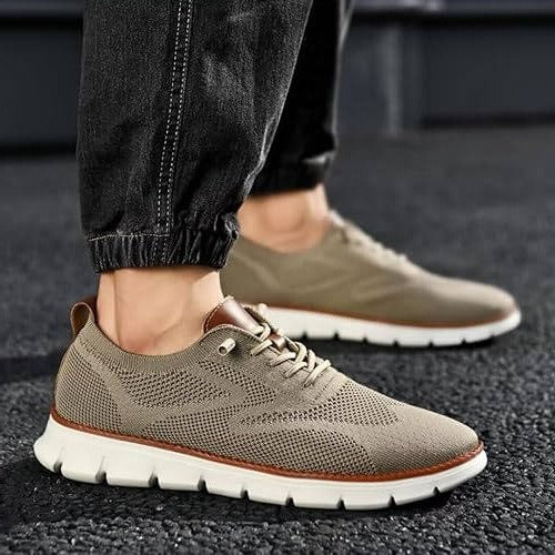 Knitted Slip-On Shoes — Wide Toe Box, Cushioned Comfort