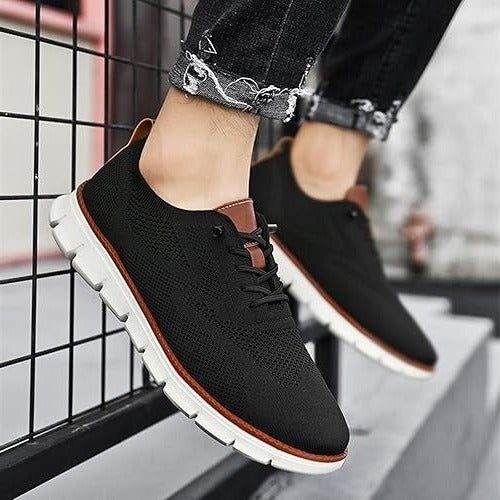 Knitted Slip-On Shoes — Wide Toe Box, Cushioned Comfort