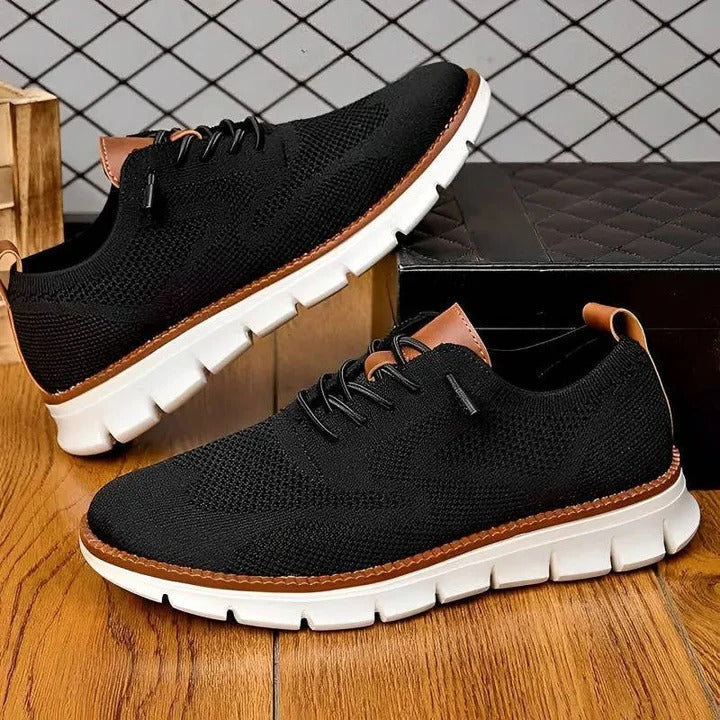 Knitted Slip-On Shoes — Wide Toe Box, Cushioned Comfort