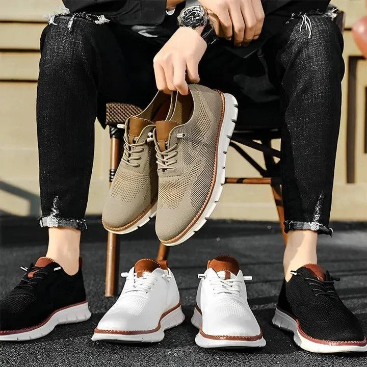 Knitted Slip-On Shoes — Wide Toe Box, Cushioned Comfort