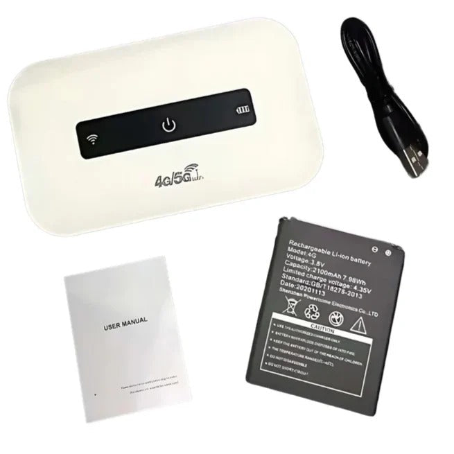 Hordozható 4G LTE WiFi-router - 3G-támogatás, SIM-kártyahely