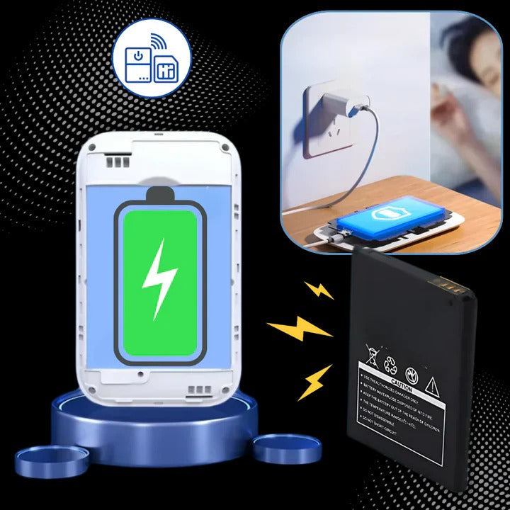 Hordozható 4G LTE WiFi-router - 3G-támogatás, SIM-kártyahely