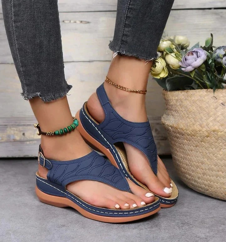 Women's Open Comfort Sandals — Contoured Supportive Footbed