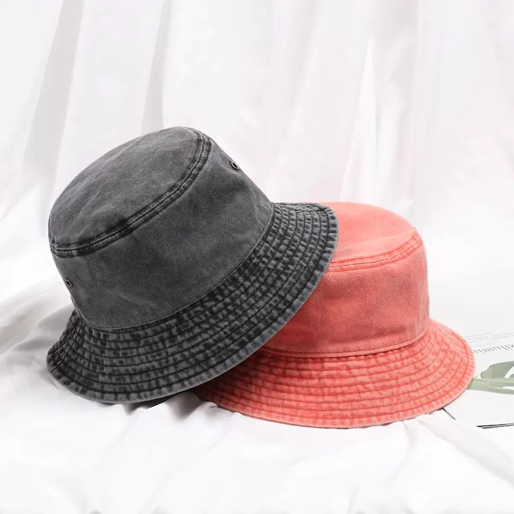 Foldable Denim Bucket Hat — Comfortable Casual Sun Protection