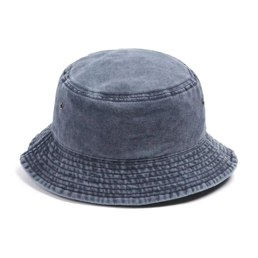 Foldable Denim Bucket Hat — Comfortable Casual Sun Protection