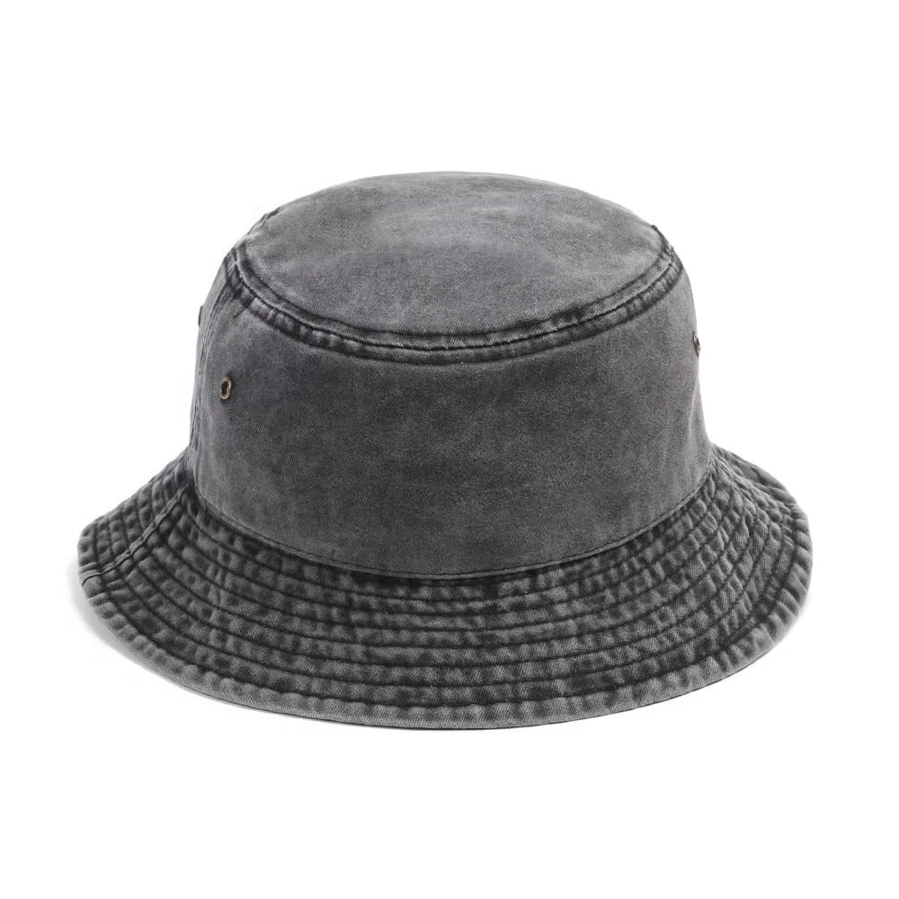 Foldable Denim Bucket Hat — Comfortable Casual Sun Protection