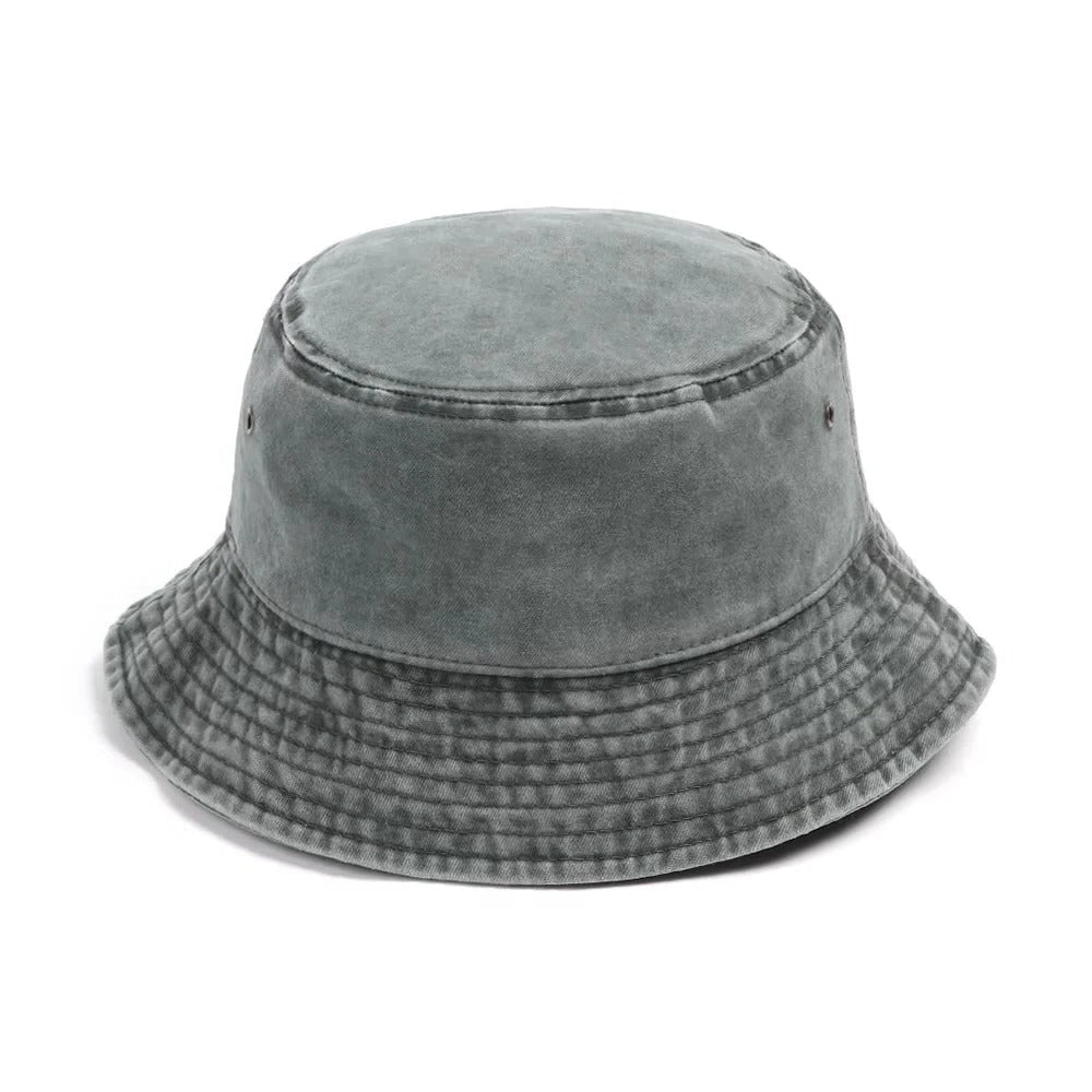 Foldable Denim Bucket Hat — Comfortable Casual Sun Protection