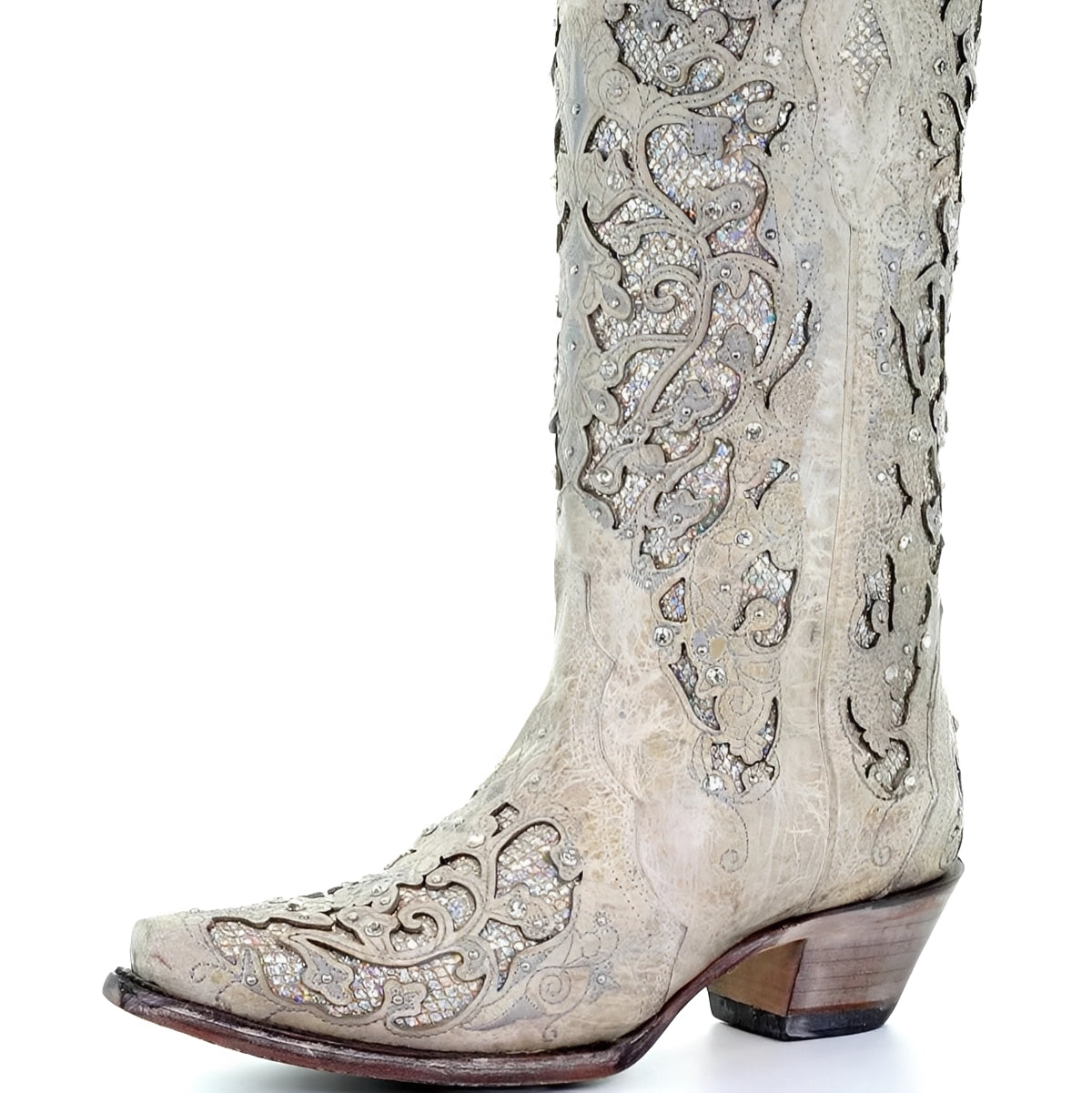 Elegant Glitter Pointed-Toe Boots — Statement Style
