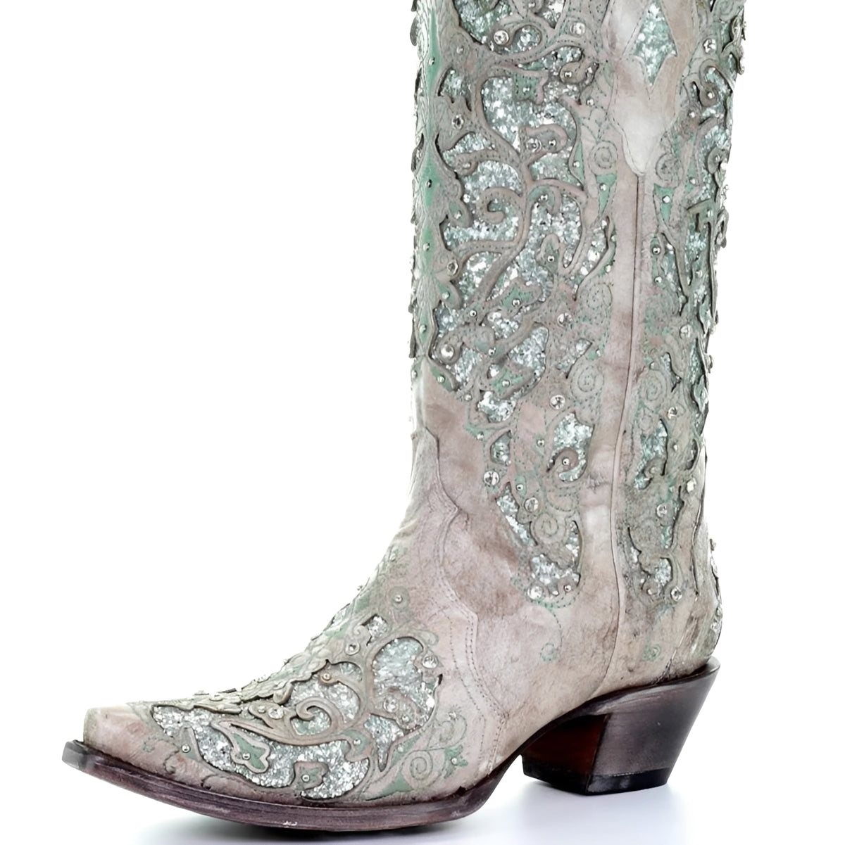 Elegant Glitter Pointed-Toe Boots — Statement Style