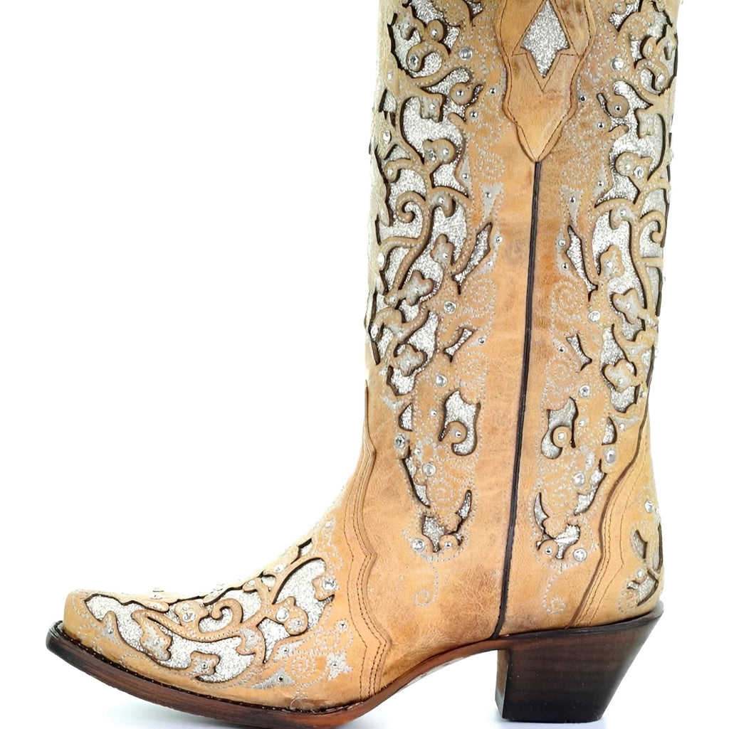 Elegant Glitter Pointed-Toe Boots — Statement Style