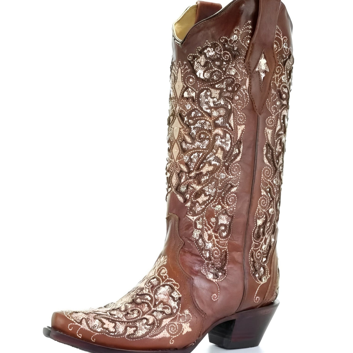 Elegant Glitter Pointed-Toe Boots — Statement Style