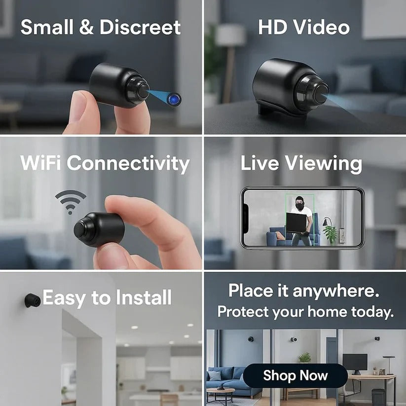 Kompakt 5G-overvågningskamera — netværksforbundet 1080p, 140° synsfelt