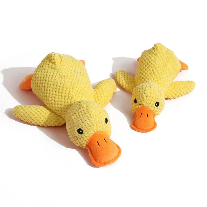 Brinquedo de borracha para cães em forma de pato - costuras reforçadas, vários tamanhos