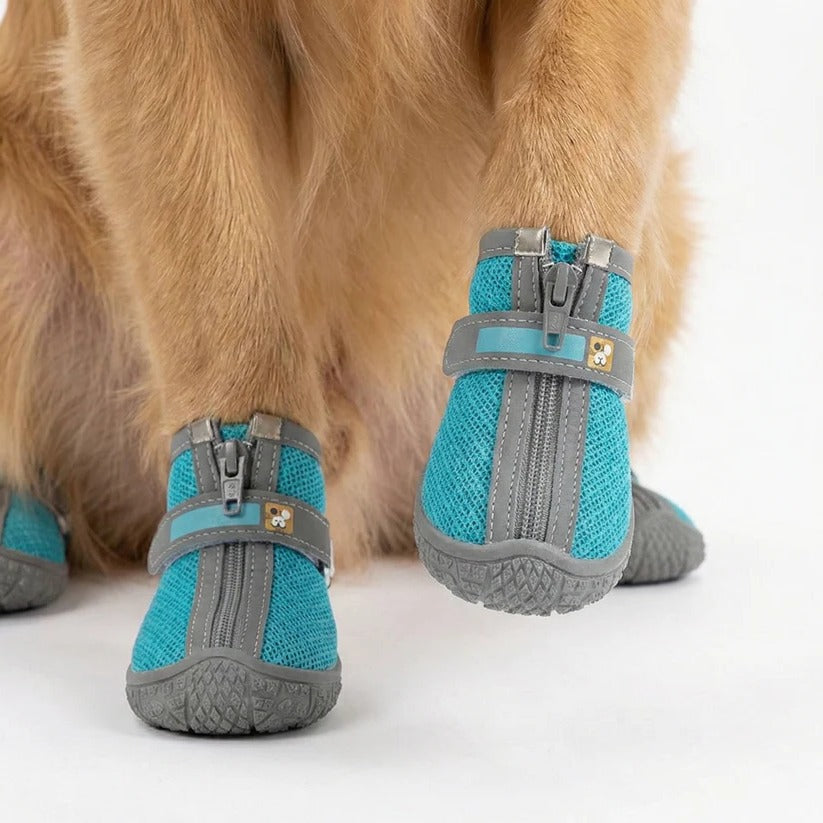 Lot de 4 bottes imperméables et respirantes pour chiens - semelles antidérapantes