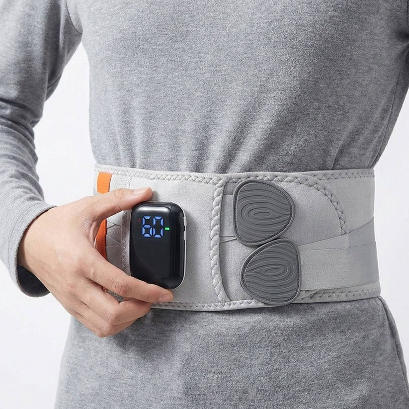 Adjustable Back Support Belt — Cordless Heat and Massage Therapy