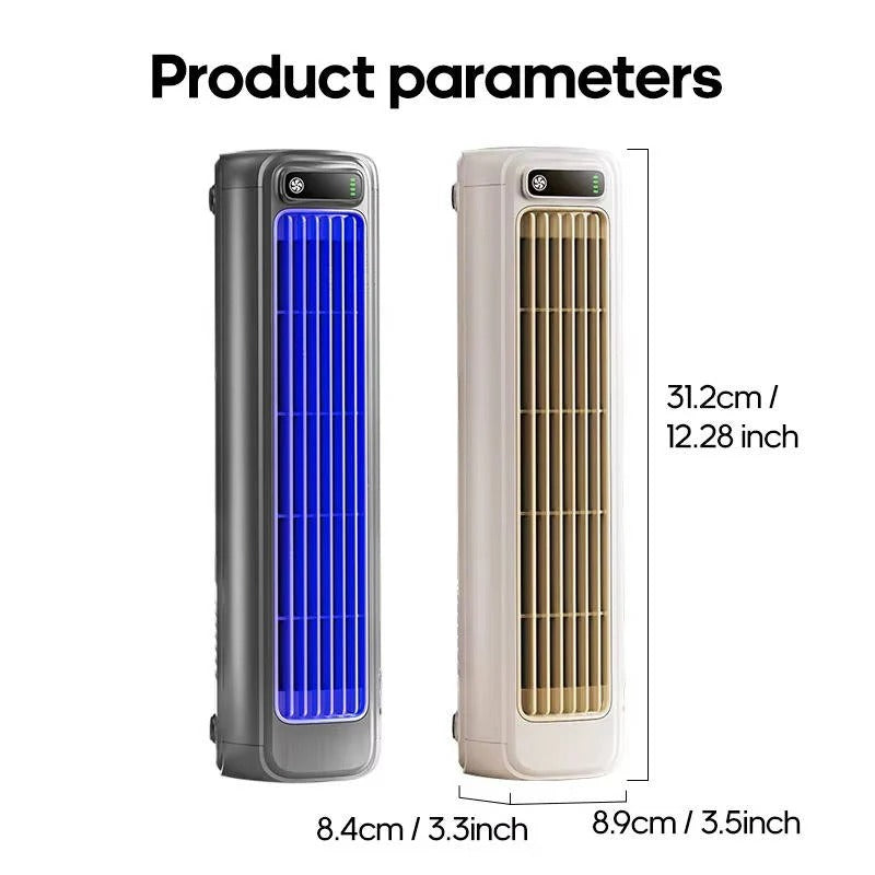 Ventilator de birou portabil fără fir — 3 viteze, reîncărcabil USB de 2000mAh