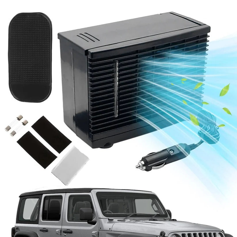 12V Car Air Cooler — Compact Design, Water Tank, Quiet Motor