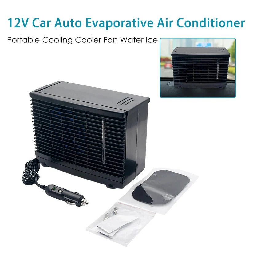 12V Car Air Cooler — Compact Design, Water Tank, Quiet Motor