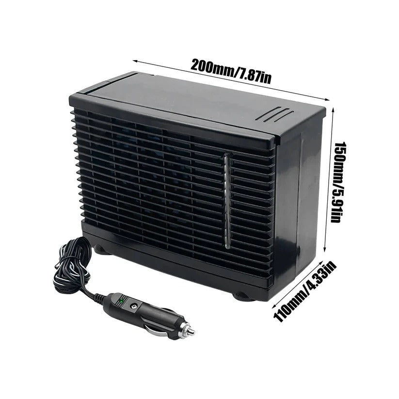 12V Car Air Cooler — Compact Design, Water Tank, Quiet Motor