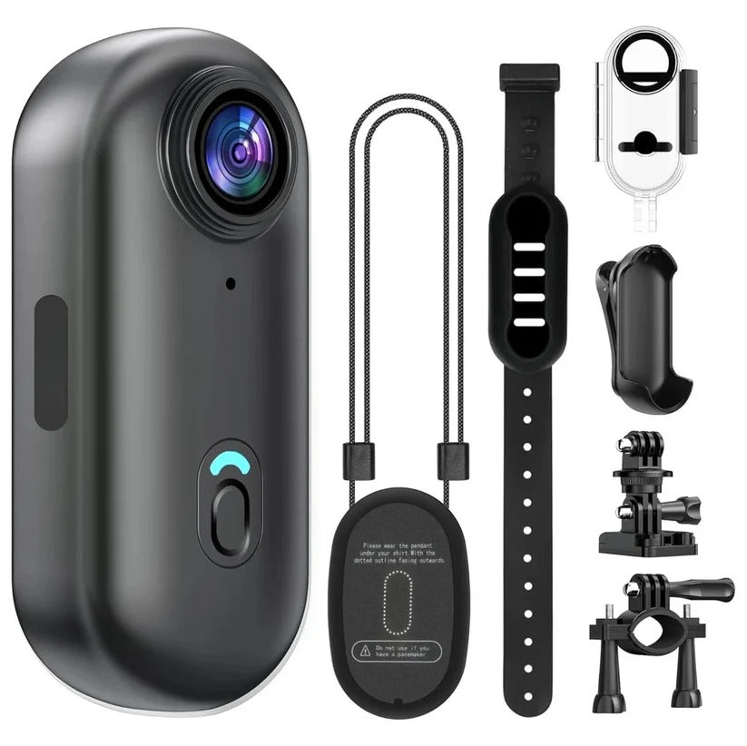 4K Compact Action Camera — 128GB Memory, Waterproof Housing