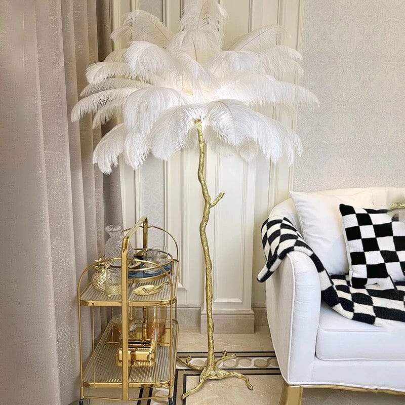 AuraFeather Luxe Floor Lamp for Modern Living Spaces
