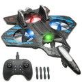 Kid-Friendly RC Jet Airplane — 360° Spins, LED Lights